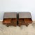 Art Deco Bedside Tables in Burl Wood with Glass Top, 1930s, Set of 2 For Sale - Image 9 of 18