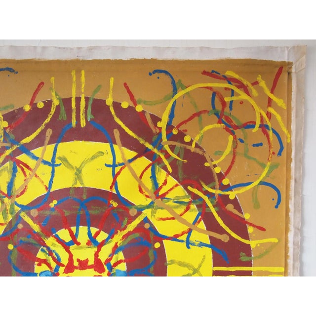 Mid-Century Modern Original 1973 Peter Ford Young Modern Abstract Acrylic Painting For Sale - Image 3 of 11