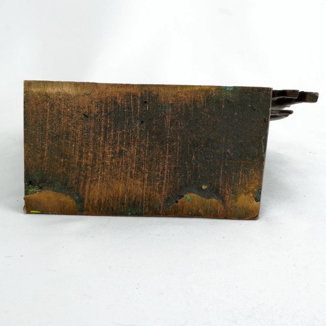 Antique Brass Four Horsemen of the Apocalypse Single Bookend Circa 1925 For Sale In Phoenix - Image 6 of 6