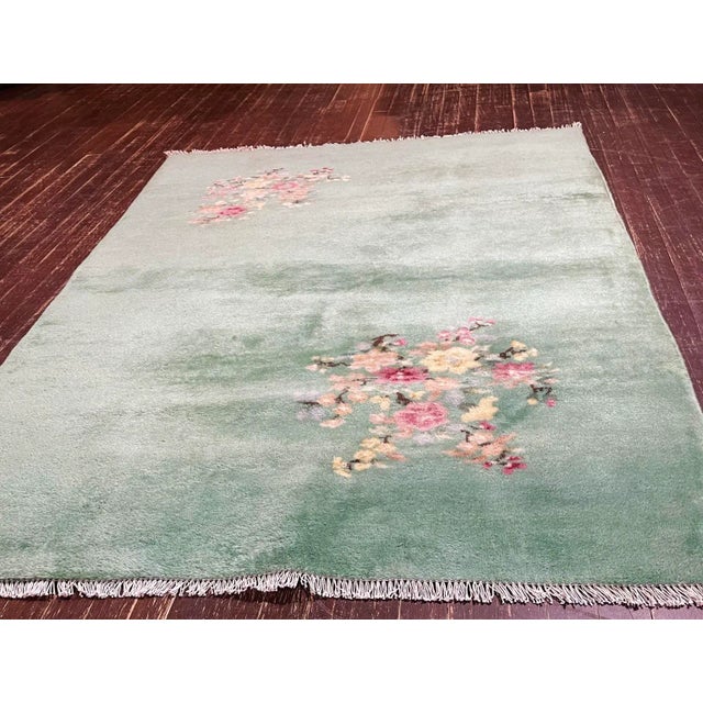 Art Deco Antique Art Deco Chinese Rug, 3'1" X 5; For Sale - Image 3 of 9