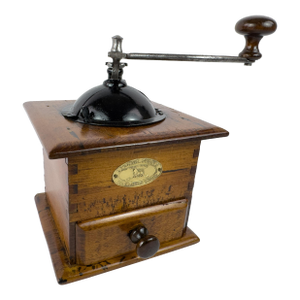 Vintage Peugeot Frères Wooden Manual Coffee Grinder