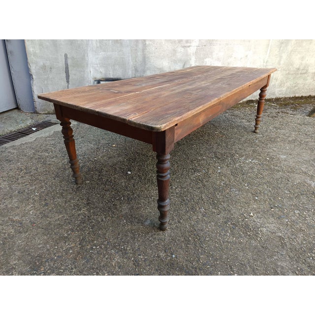Farmhouse Table in Fir For Sale - Image 4 of 18