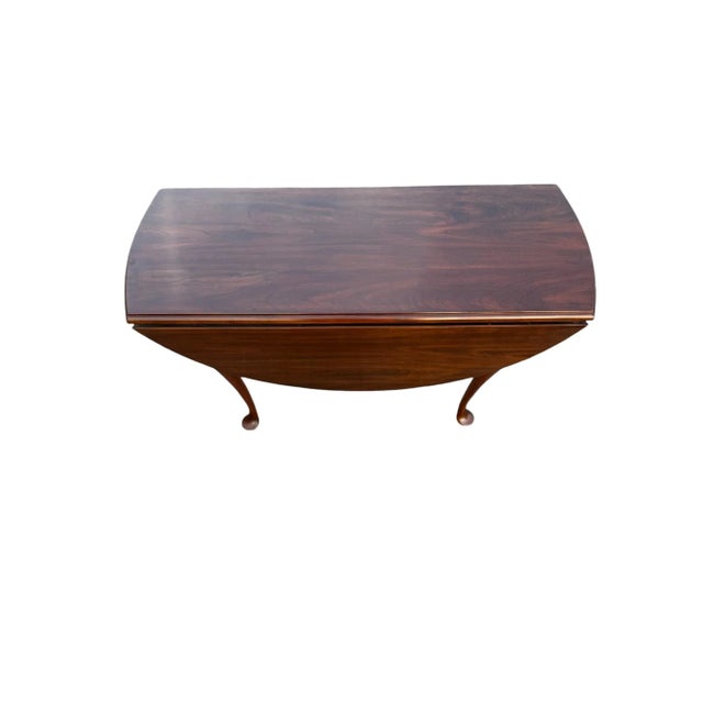 Wood Late 20th Century Harden Sleepy Hollow Restorations Drop Leaf Gate Leg Occasional Table For Sale - Image 7 of 12