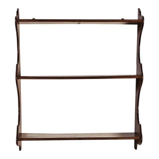 19th Century English Mahogany Hanging Wall Shelf, Circa 1830 For Sale