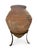 Coastal 1930s Greek Terracotta Pithos Olive Oil Jar on Wrought Iron Stand For Sale - Image 3 of 9