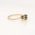 Emerald Diamond Tulip Ring Sz 5.5 Vintage 14k Yellow Gold Stacking Band Jewelry For Sale - Image 4 of 6