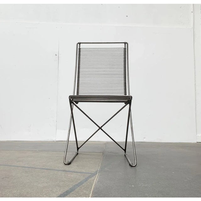 Postmodern Vintage German Kreuzschwinger Lounge Chair by Till Behrens for Meyer Stahlmöbel, 1980s For Sale - Image 3 of 18