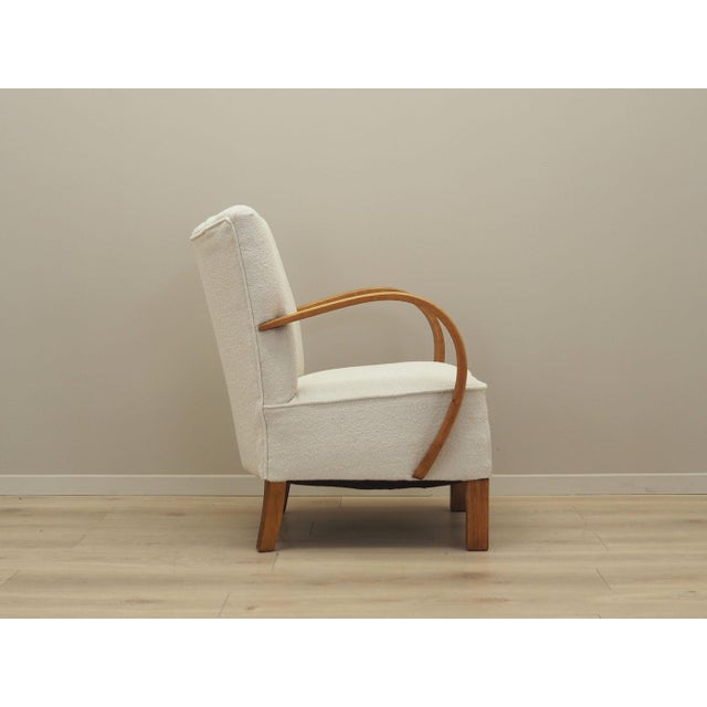 Wood Vintage Art Deco Oak Chair, 1950s For Sale - Image 7 of 17