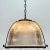 Pair of vintage industrial halophane light fixtures. Metalwork refinished in a satin black and rewired with new porcelain...