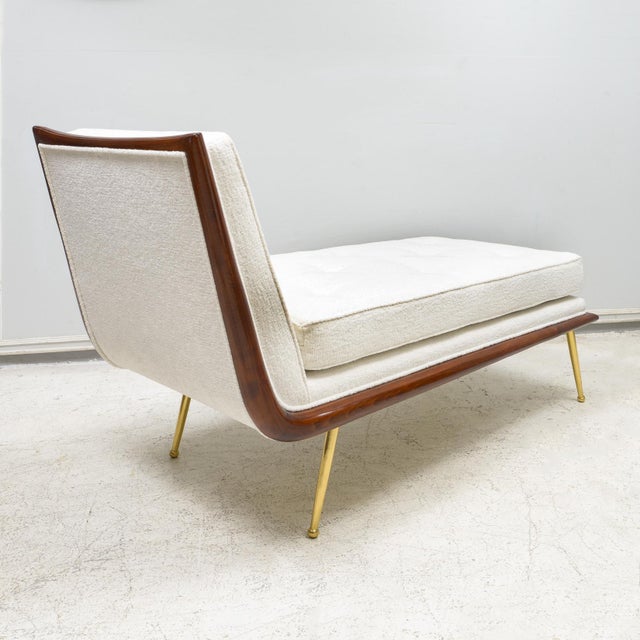 Wood Vintage Chaise-Lounge in the Robsjohn Gibbings Manner For Sale - Image 7 of 8