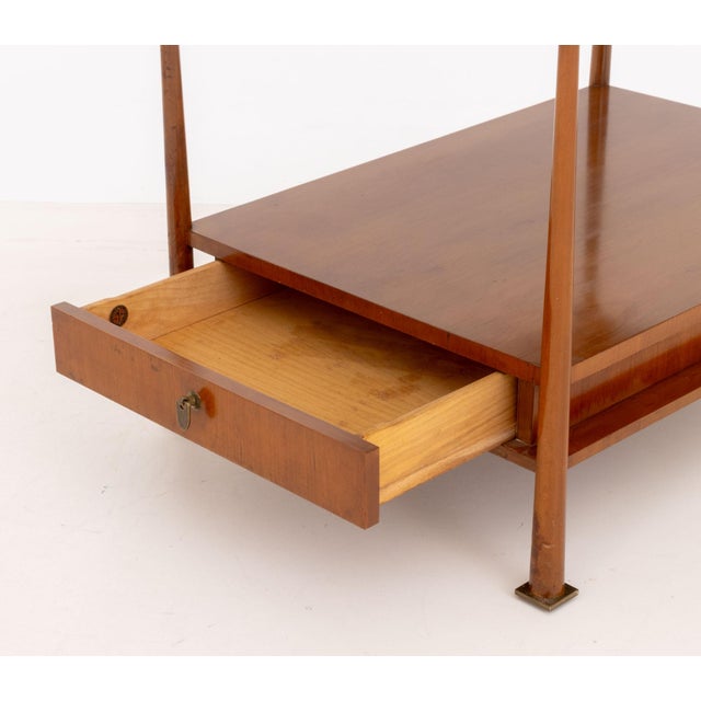 Late 20th Century Mid-Century Modern Teak Two-Tier End Table For Sale - Image 5 of 9