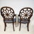 Late 20th Century Late 20th Century Pair of Vintage Hepplewhite Style Wheelback Armchairs For Sale - Image 5 of 10