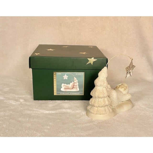 Department 56 Snowbabies "Starlight, Starbright" Figurine Retired 1999-2002 With Original Box & Packing For Sale - Image 9 of 12