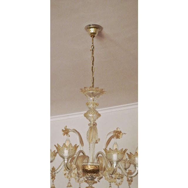 1990s Vintage Murano Glass Chandelier, 1990s For Sale - Image 5 of 11