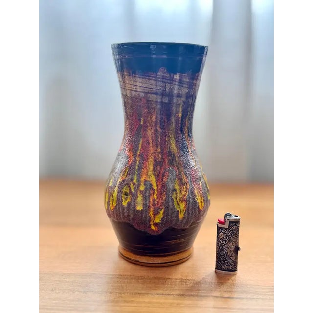 Mid-Century Modern French Ceramic Vase by St.Clément, 1970s–1979s For Sale - Image 3 of 10