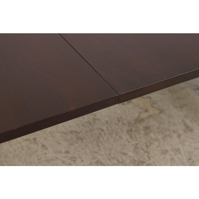 Stickley Mahogany Double Pedestal Dining Table For Sale - Image 14 of 17
