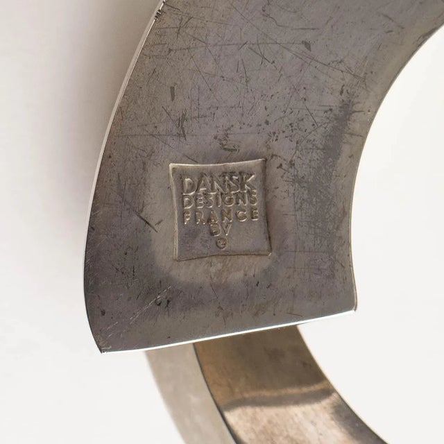 Vintage Mid-Century Silver-Plated Spiral Candlestick Holder by Dansk For Sale - Image 10 of 11