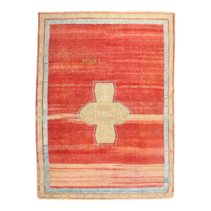 Zabihi Rug Collection Red Turkish Kars Rug Dated 1906