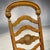 Wood Rare 1966 Thomasville Formal Ladderback Style Dining Chairs Original Yellow Patterned Upholstery For Sale - Image 7 of 16
