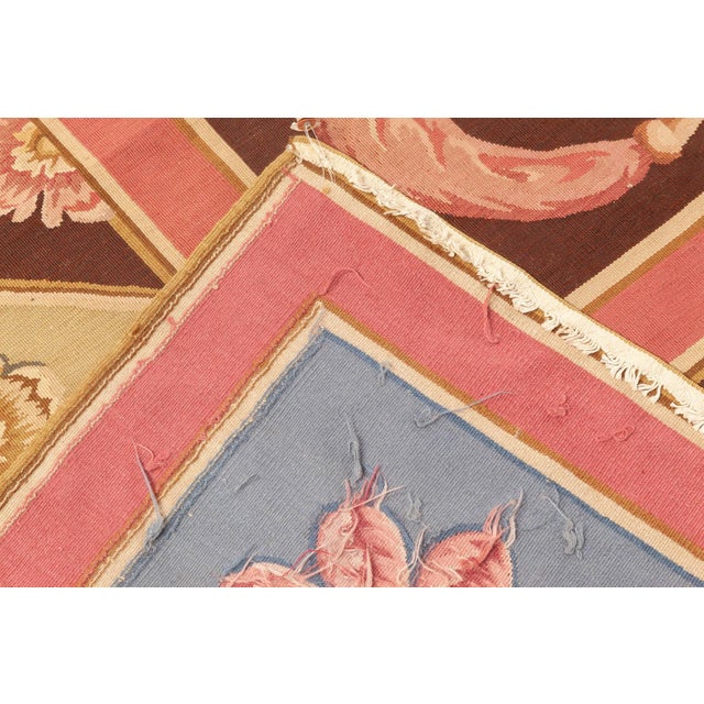 Textile Contemporary Aubusson Design Handmade Wool Rug by Doris Leslie Blau For Sale - Image 7 of 7