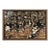 Oversized 19th C. Chinese Handpainted Hundred Birds Paying Homage to the Phoenix For Sale