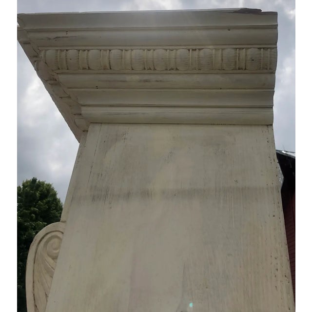 Vintage French Country Farmhouse Step Back Cupboard For Sale - Image 9 of 10