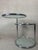 Silver Vintage Italian Side Table in Chrome and Glass, 1980s For Sale - Image 8 of 12