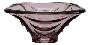 Mid-Century Czech Glass Bowl 20035 by Vaclav Hanus for Sklo Union Hermanova Hut, 1958