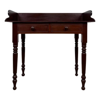 19th Century Antique Victorian Mahogany Writing Table For Sale