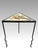 Black Memphis Movement Staropoli Triangular End or Side Table With Abstract Colourful Ceramic Tile Top For Sale - Image 8 of 13