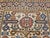 Vintage Caucasian Kilim Rug, Handwoven Wool, Geometric Stripes, Blue & Ivory, 6' x 8' For Sale - Image 14 of 18