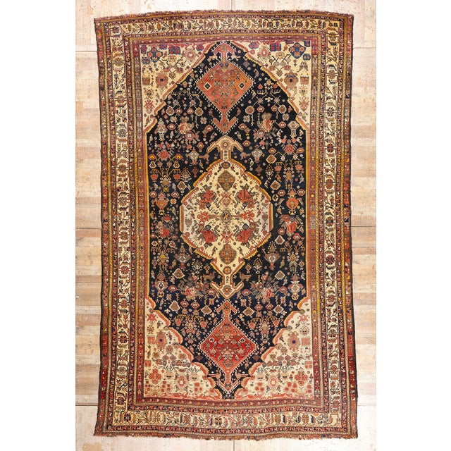 Late 19th Century Persian Shiraz Rug, 11'05 X 19'04 For Sale - Image 10 of 10