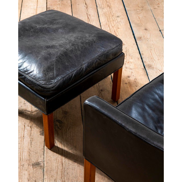 1960s Set of Mod. 2204 Lounge Chair and Ottoman from Børge Mogensen, 1960s For Sale - Image 5 of 7