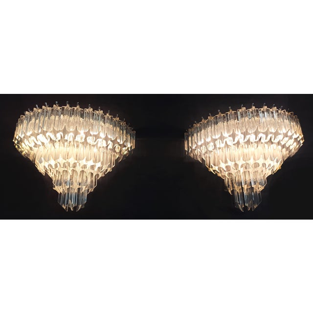Vintage Murano Wall Sconces, 1980, Set of 2 For Sale - Image 3 of 16
