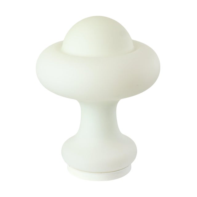 Mushroom Table Lamp in Frosted Glass from Peill & Putzler, 1960s For Sale - Image 13 of 13