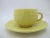 Mid 20th Century Secla Portugal Yellow MCM Majolica Cabbage Leaf Tea Cup & Saucer Set of 4 For Sale In Portland, OR - Image 6 of 10
