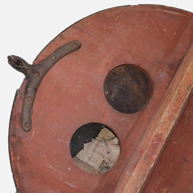 Monumental Antique Blacksmith Furnace Bellows by Cincinnati Bellow Works 19thC For Sale - Image 4 of 13