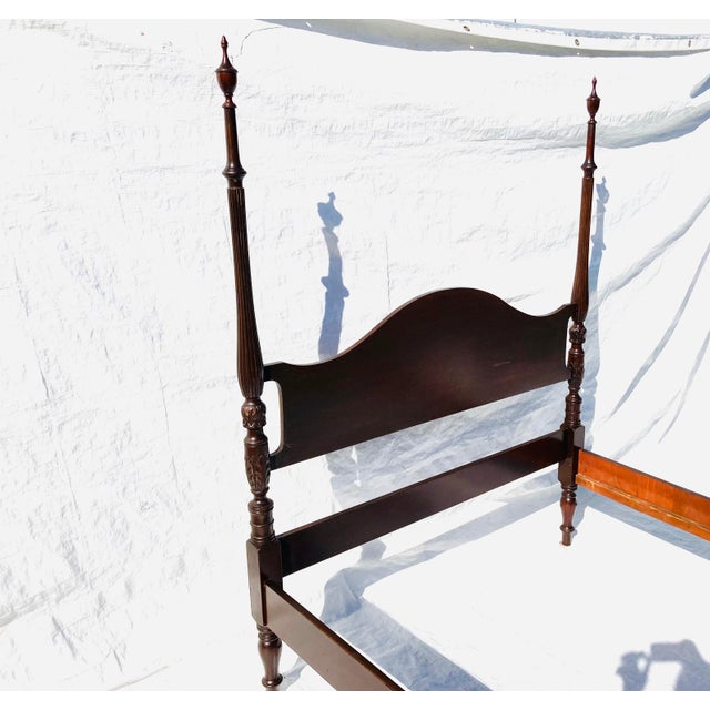 Vintage Drexel Mahogany Wood 4Post Full Size Bed Chairish