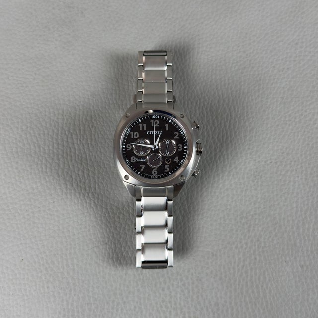 Citizen Eco-Drive Chronograph Titanium Water Resistant Wristwatch, 2010s For Sale - Image 6 of 11