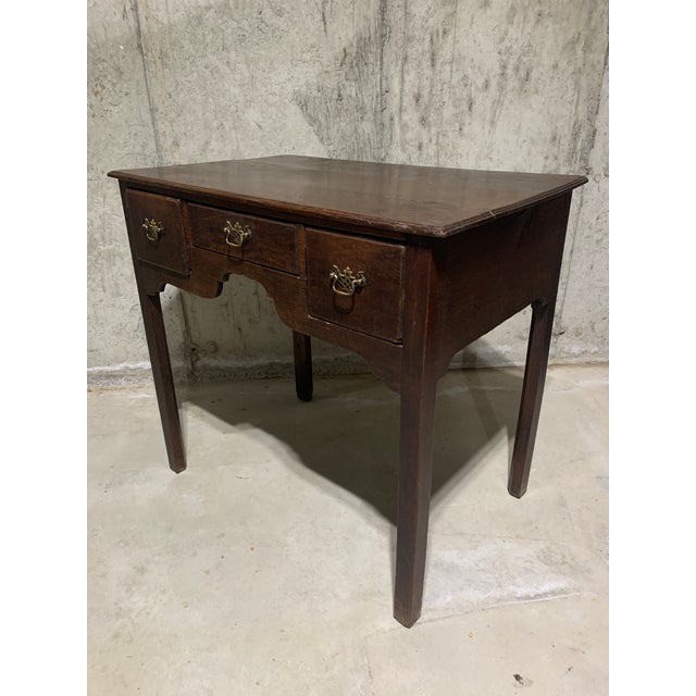 Mid 19th Century Antique Lowboy Chest of Drawers or Oak Side Table For Sale - Image 5 of 6