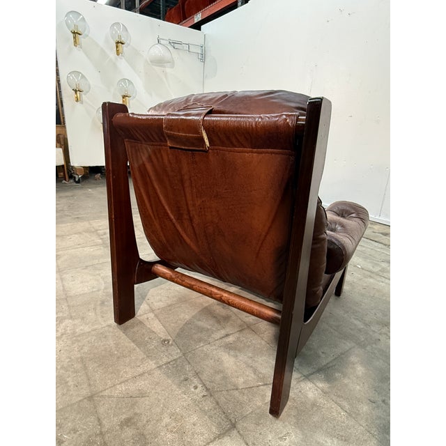 Leather Lounge Set, 1960s, Attributed to Carl Straub For Sale - Image 4 of 13