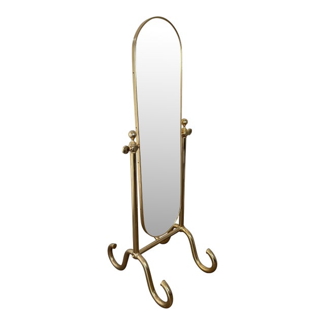Brass Psyche Mirror For Sale