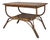 Vintage Italian Bamboo and Wood Coffee Table, 1960s For Sale