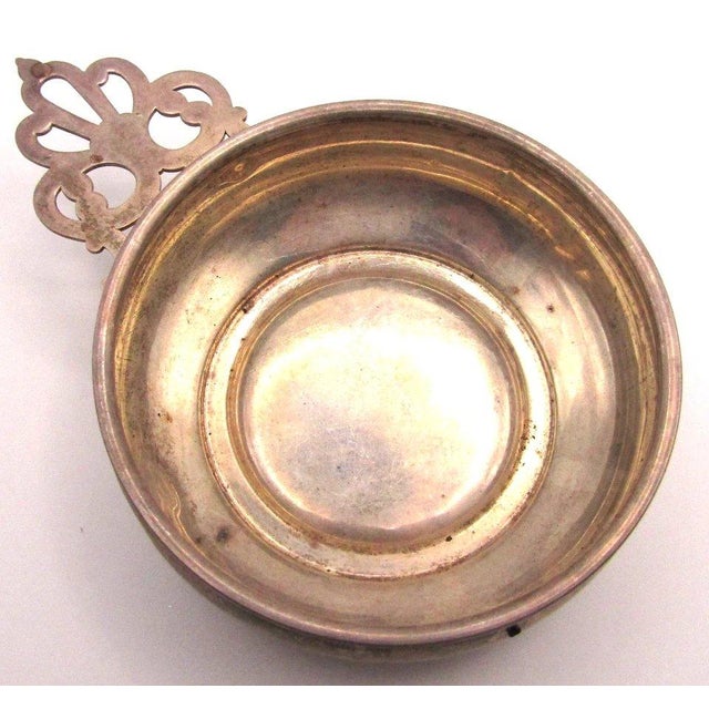 Antique Gorham Sterling Silver Vintage Porringer 699 with the "Holy Trinity" Marks Measures 5 3/4" wide, 4" deep and 1...