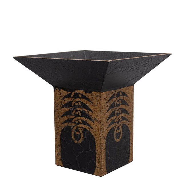 1990s Art Deco Gold and Black Jardiniere, Japan, 1990s For Sale - Image 5 of 8