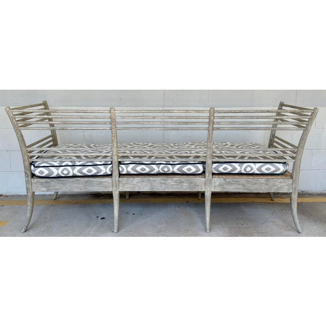 Contemporary Jonathan Charles Gray Oak Toby’s Sofa For Sale - Image 3 of 9
