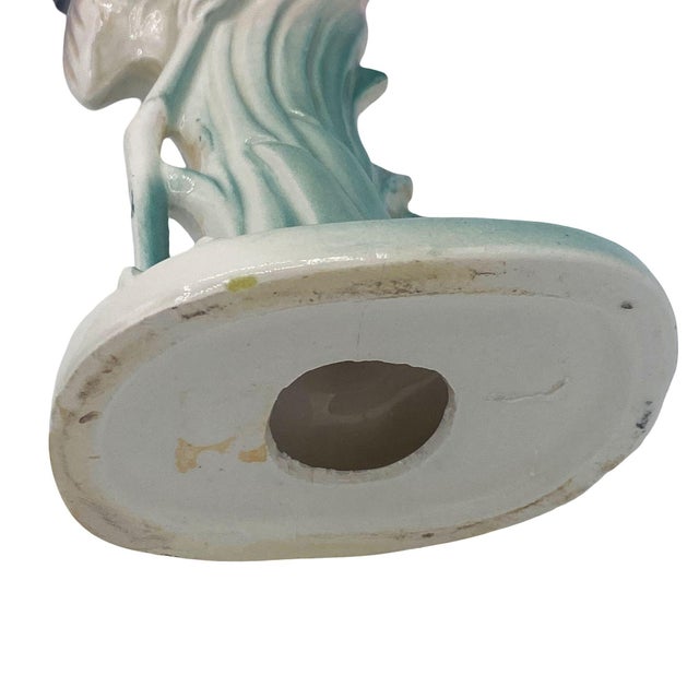 1950s Mid-Century "Meeting in Florida" Matching Ceramic Pink Flamingo Statues, Pair For Sale - Image 10 of 18