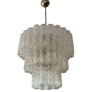 Italian Murano Crystal Chandelier For Sale