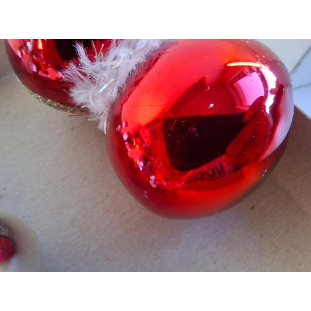 Vintage Czechoslovak Glass Christmas Ornaments, 1960, Set of 6 For Sale - Image 4 of 17