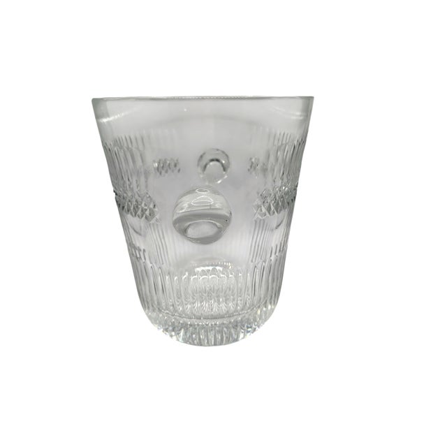 Cristalleries De Baccarat Vintage French Cut Crystal Champagne Bucket For Sale - Image 4 of 12